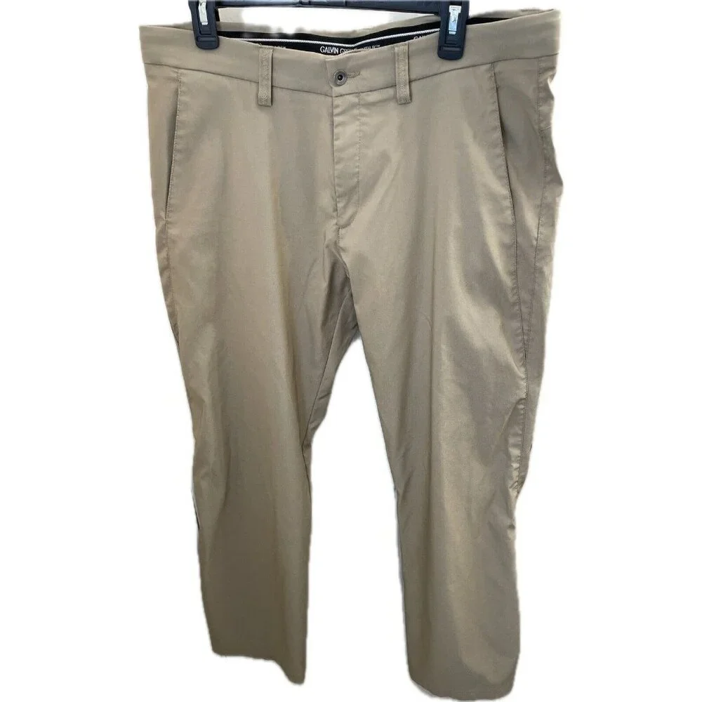 Galvin Green VENTIL8 Golf Trousers Men's 36x32 36x30.5) Beige Chino Performance